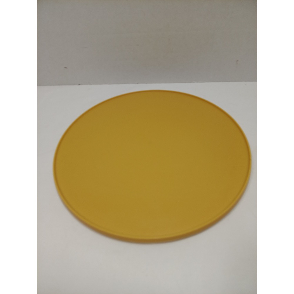 Vintage Rubbermaid 2725 Lazy Susan Turntable Harvest Gold Yellow 10.5" Retro 70s